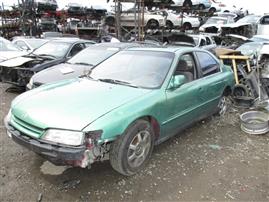 1995 HONDA ACCORD EX, 2.2L AUTO, COLOR GREEN, STK A15227